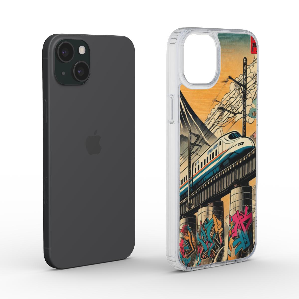 Phone Case MagSafe "Shinkansen and Fuji Graffiti – A.D.S Accessory" – A.D.S Collection