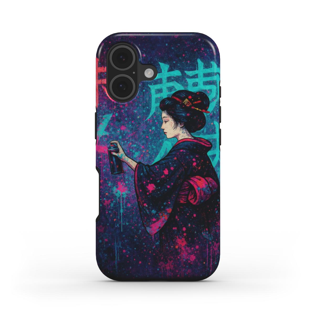 Phone Case "Geisha Graffiti – A.D.S Accessory" – A.D.S Collection