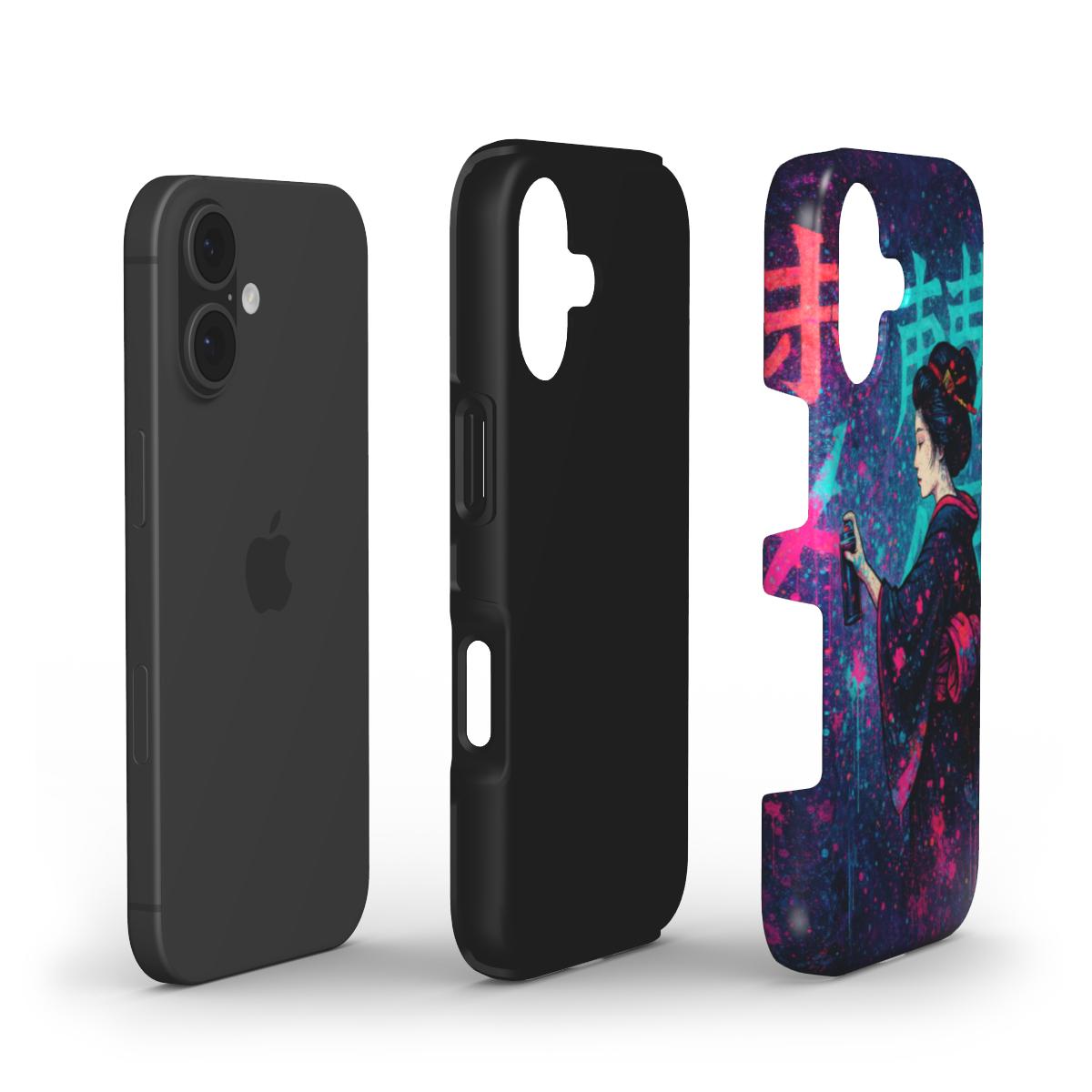 Phone Case "Geisha Graffiti – A.D.S Accessory" – A.D.S Collection