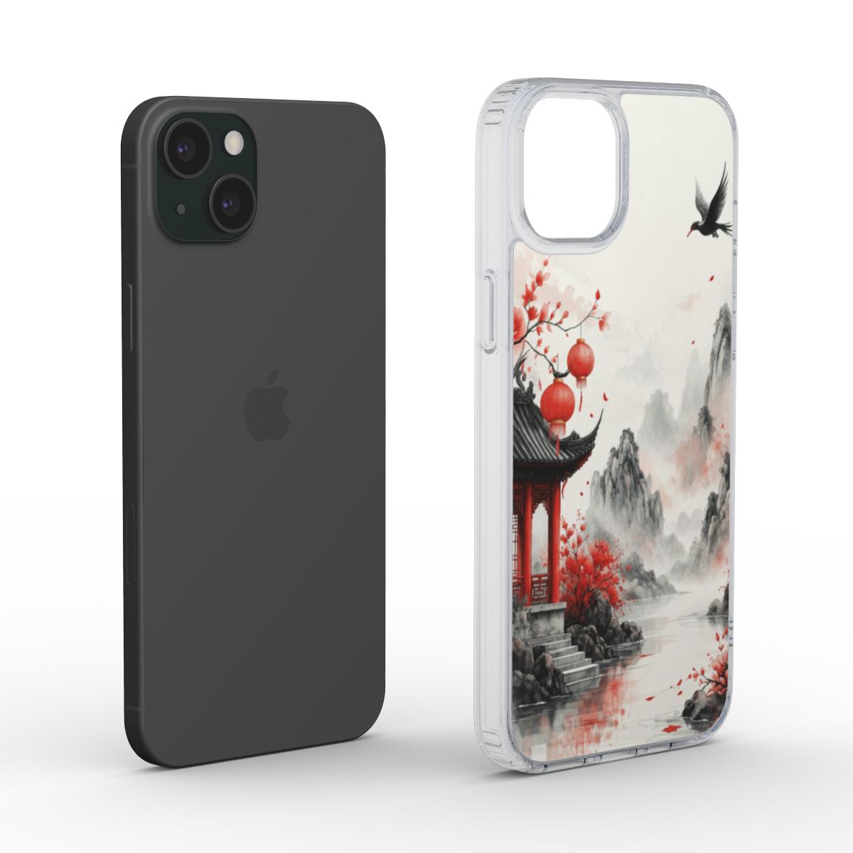 Phone Case MagSafe "Crimson Lantern Temple – A.D.S Accessory" – A.D.S Collection