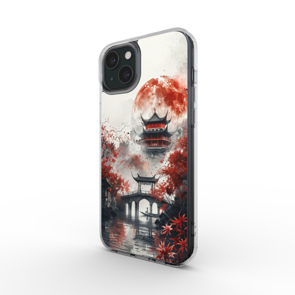 Phone Case MagSafe "Crimson Moon Sanctuary – A.D.S Accessory" – A.D.S Collection