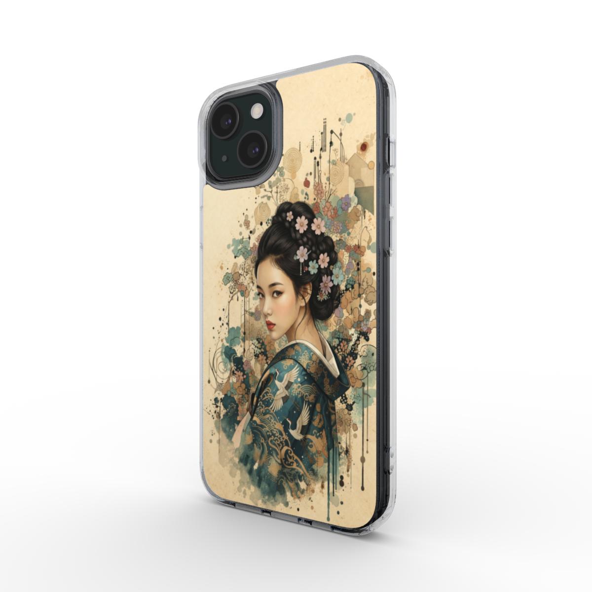Phone Case MagSafe "Azure Geisha Elegance – A.D.S Accessory" – A.D.S Collection