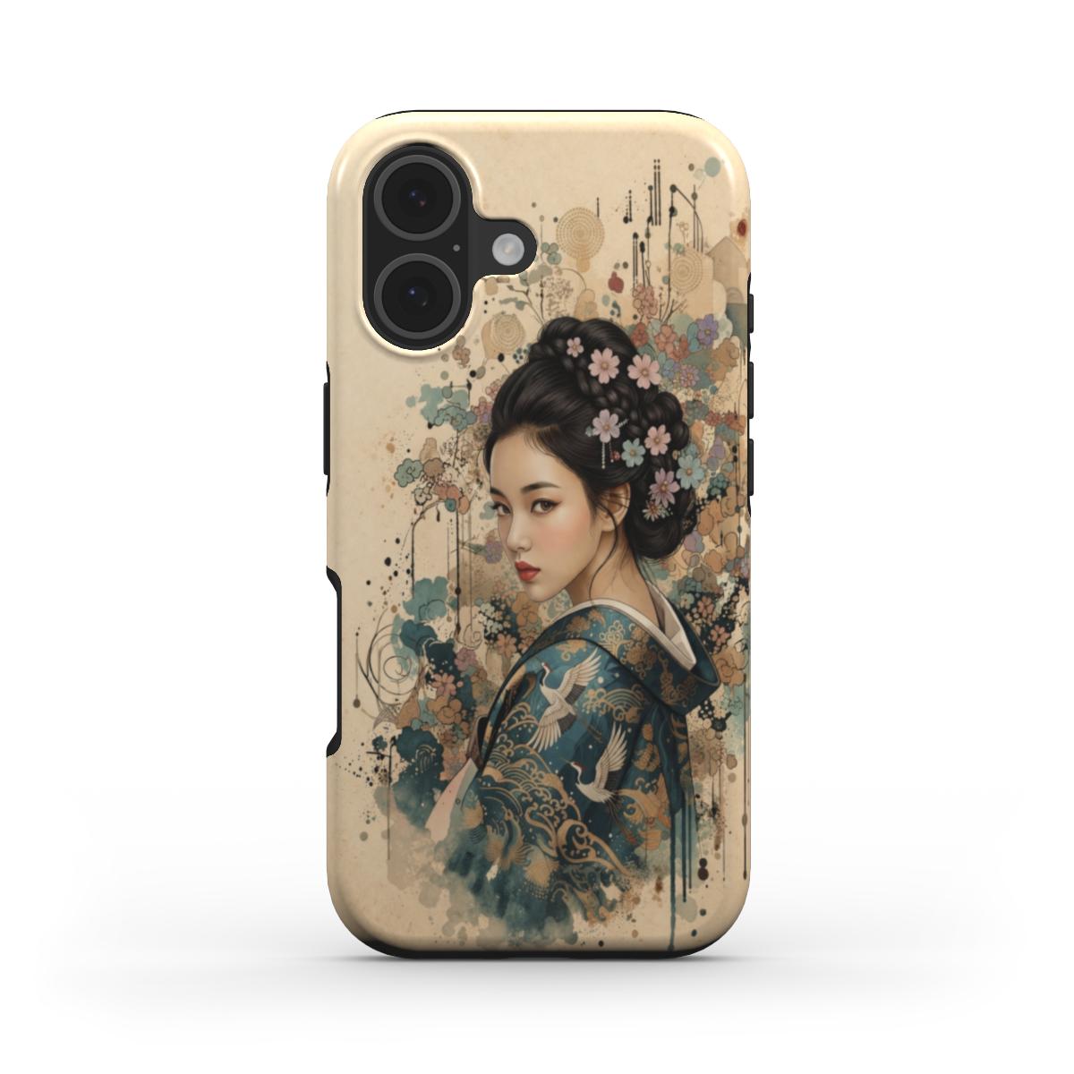 Phone Case "Azure Geisha Elegance – A.D.S Accessory" – A.D.S Collection