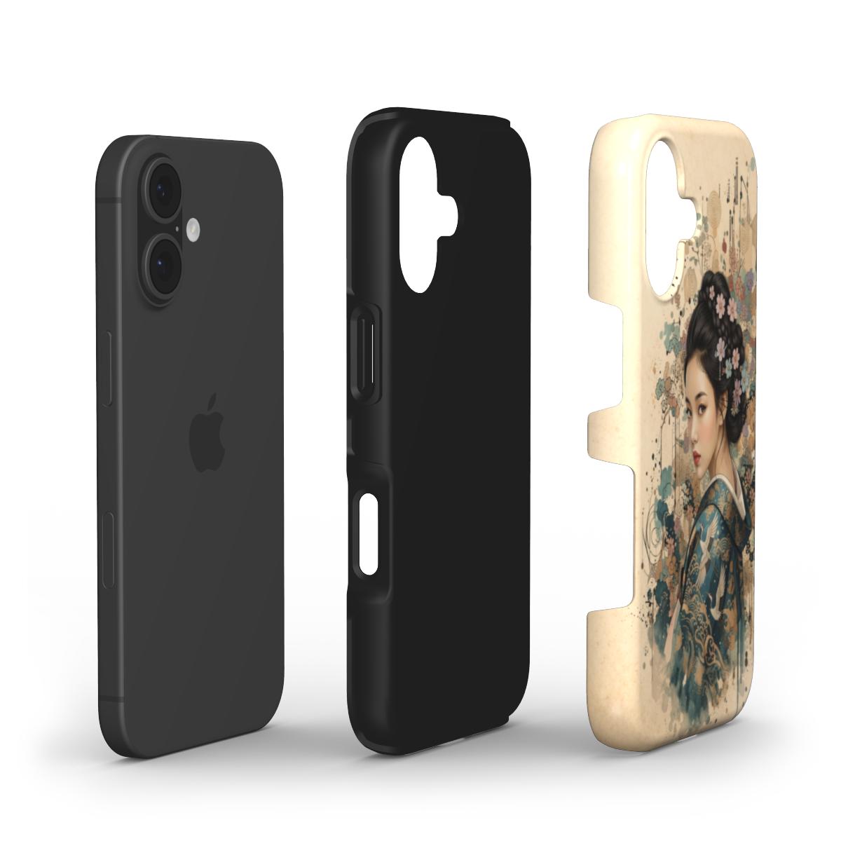 Phone Case "Azure Geisha Elegance – A.D.S Accessory" – A.D.S Collection